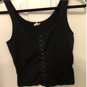 Clasp-down Crop Top NEW